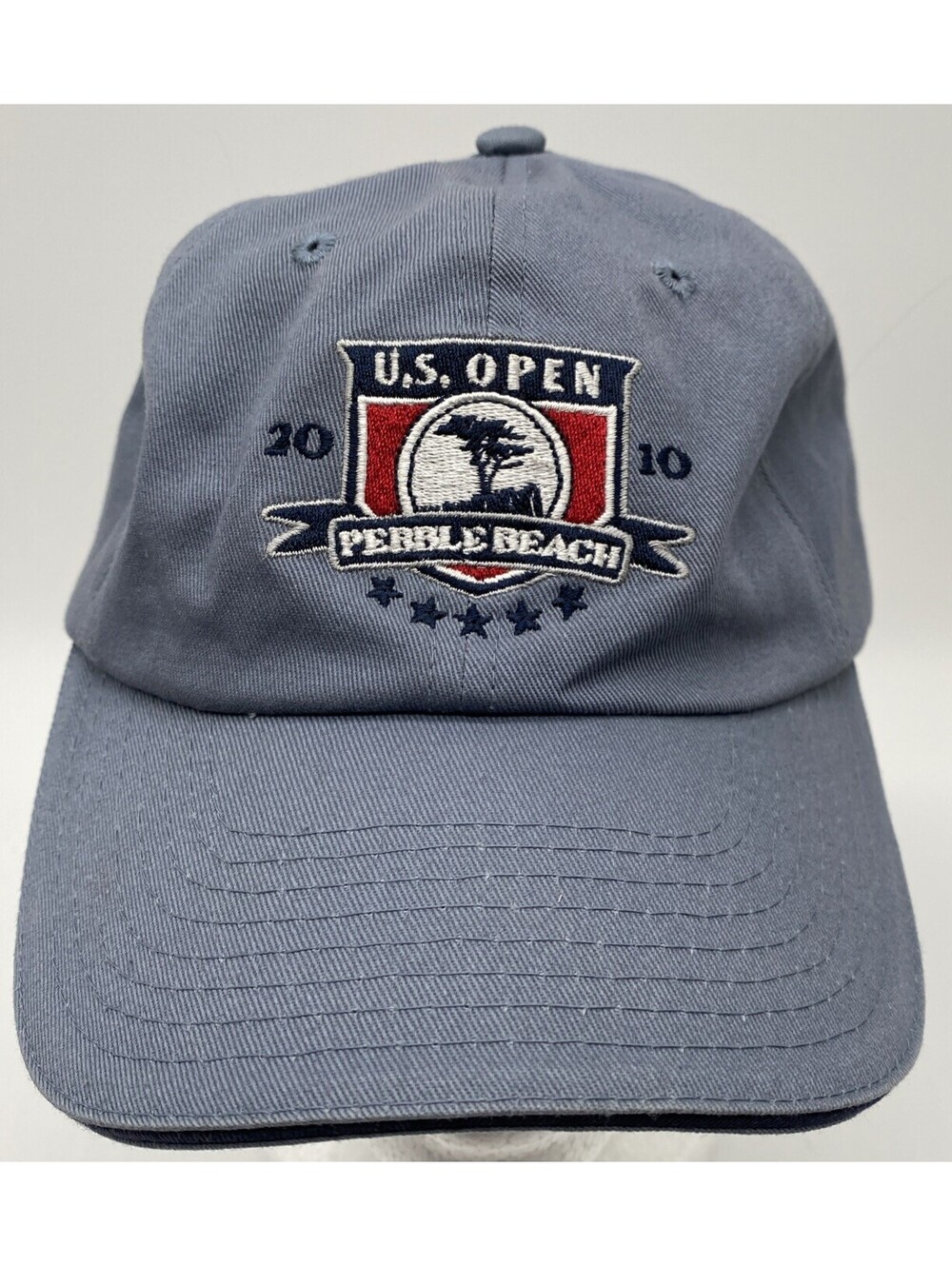 2010 U.S. Open Pebble Beach Golf Hat Cap USGA Member  Light Blue Great Condition
